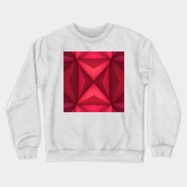Origami - Fuchsia Crewneck Sweatshirt by lyle58